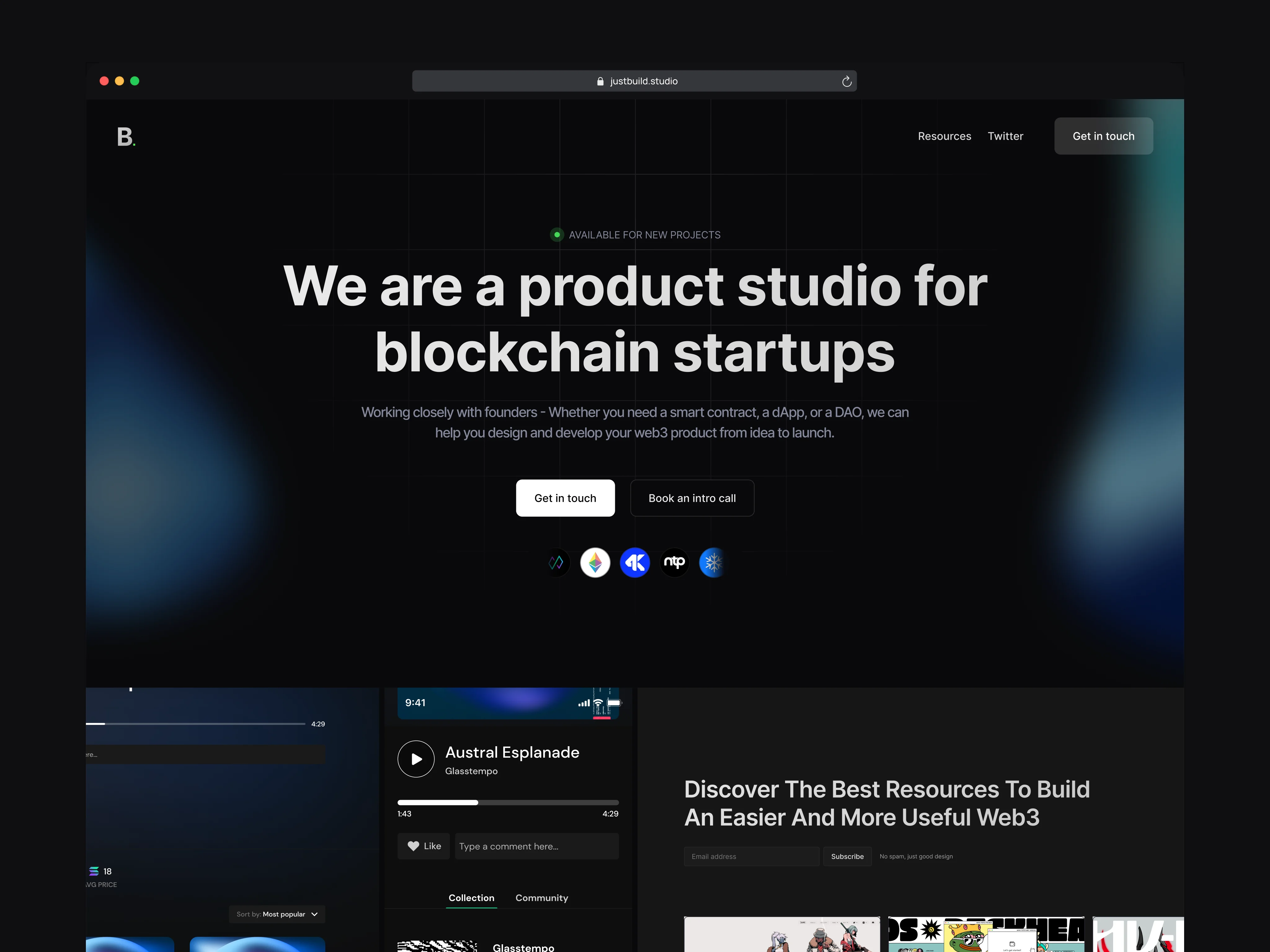 Product Studio Landing Page